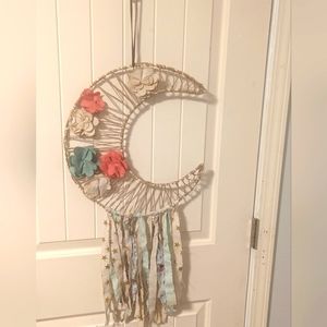 Junk Gypsy for Pottery Barn Moon Macrame Wall Hanging